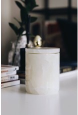THE LUXURIATE WHITE ONYX CANDLE HOLDER