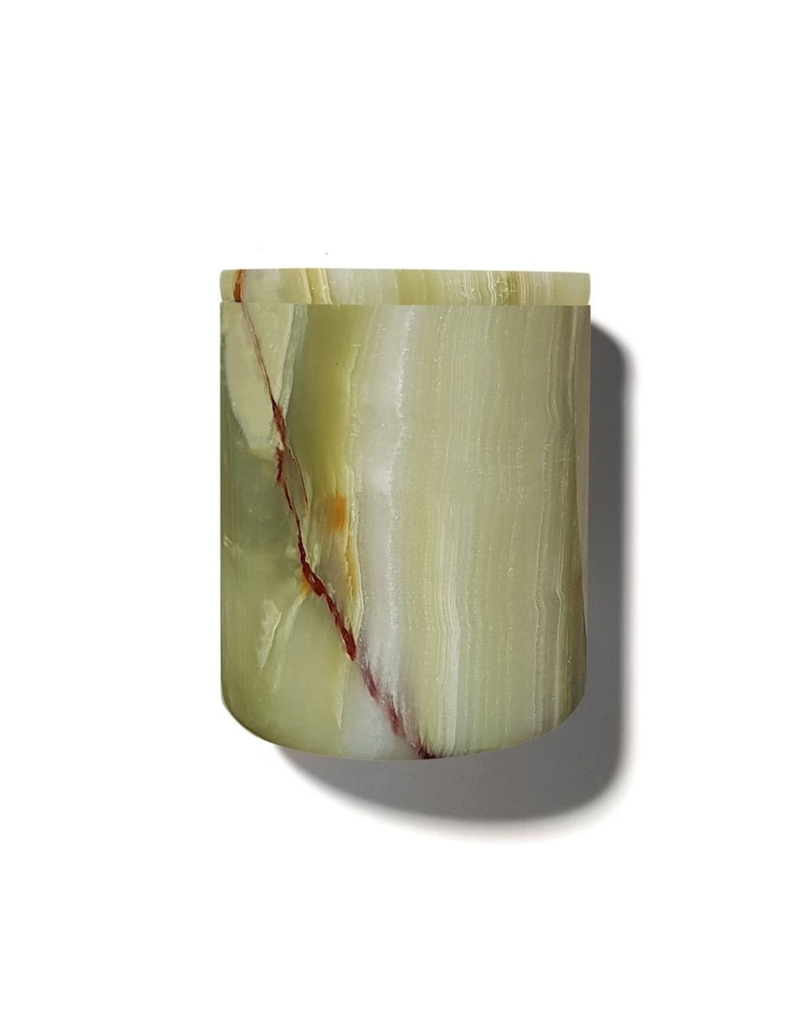 THE LUXURIATE GREEN ONYX CANDLE HOLDER