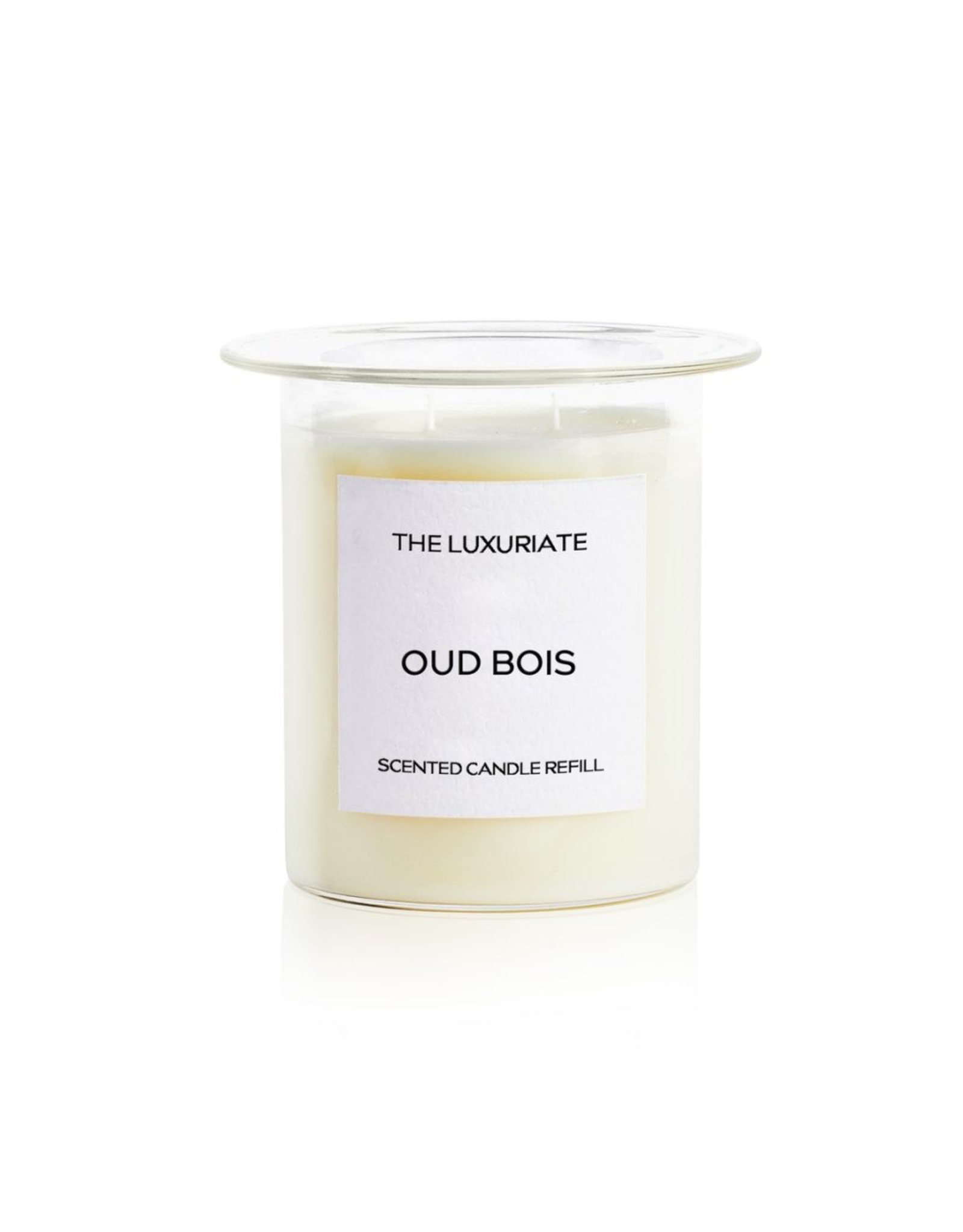 THE LUXURIATE OUD BOIS CANDLE INSERT CLEAR