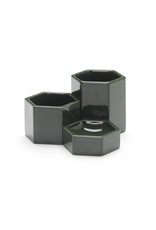 VITRA HEXAGONAL CONTAINERS DARK GREEN SET OF 3