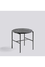 HAY REBAR SIDE TABLE / SOFT BLACK POWDER COATED STEEL MARBLE /Ø45 X H40.5