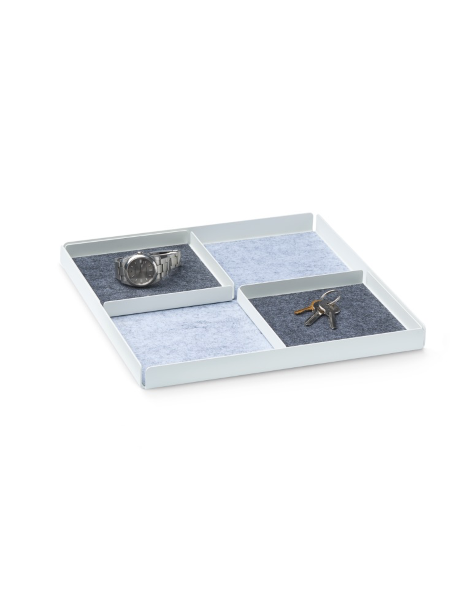 NAV Scandinavia POCKET REST X Organizer Tray Set Set de 3 pièces. - Blanc / Gris