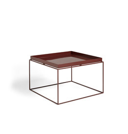 HAY Tray Table-Coffee L60 x W60 x H39-Chocolate powder coated steel