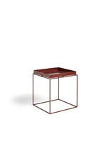 HAY Tray Table-Medium L40 x W40 x H44-Chocolate powder coated steel