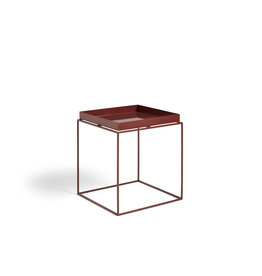 HAY Tray Table-Medium L40 x W40 x H44-Chocolate powder coated steel