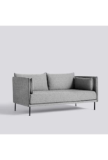 HAY SILHOUETTE SOFA 2 SEATER MONO / 2 SEATER MONO / OLAVI 03 / BLACK POWDER COATED STEEL