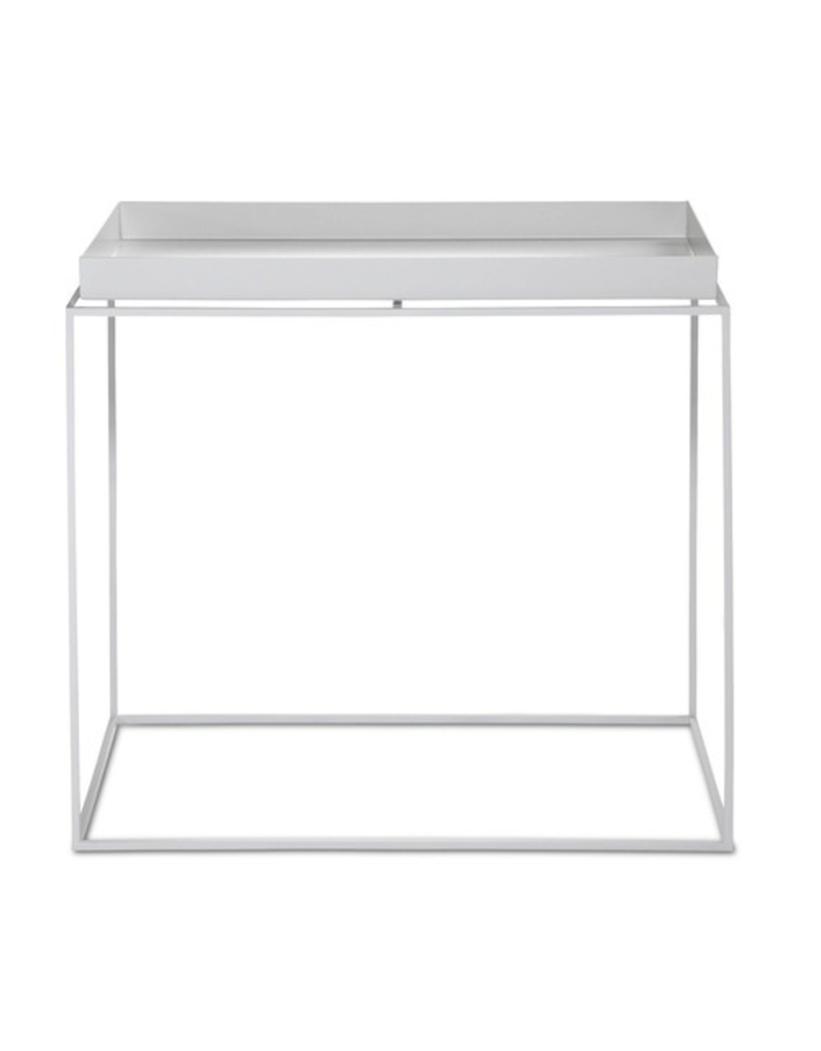 HAY  Tray Table-Large L40 x W60 x H54-White powder coated steel