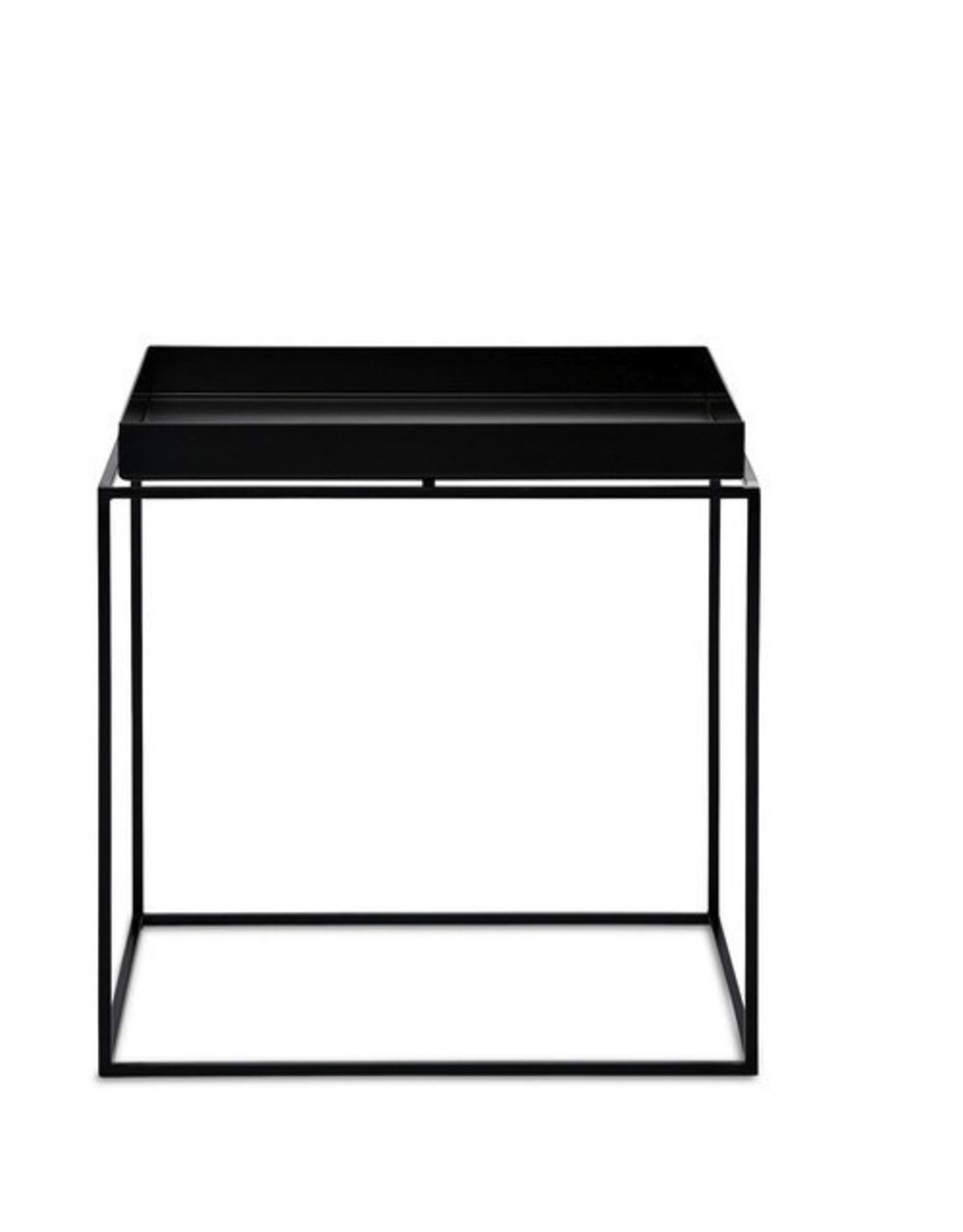 HAY Tray Table-Small L30 x W30 x H34-Black powder coated steel