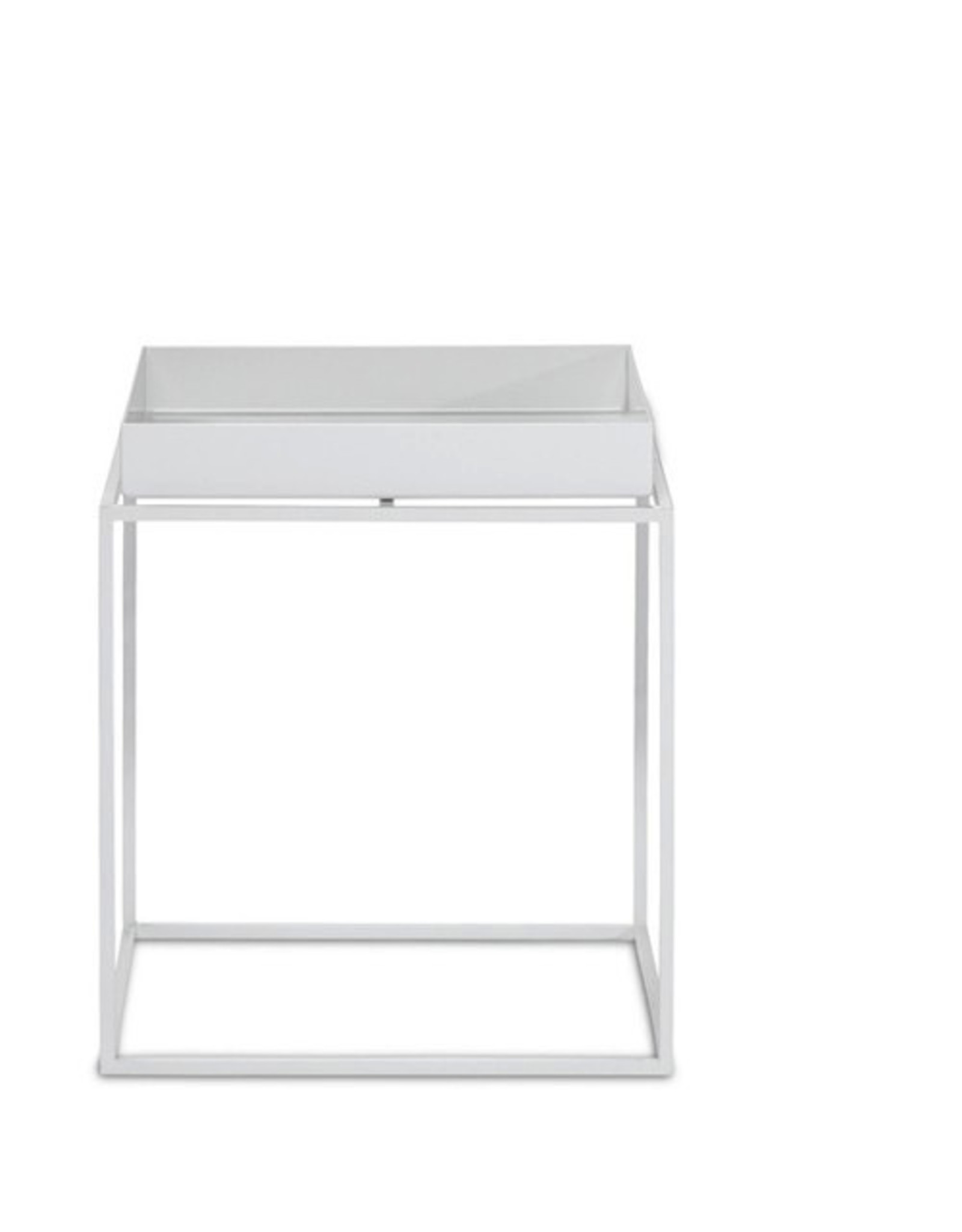 HAY  Tray Table-Small L30 x W30 x H34-White powder coated steel
