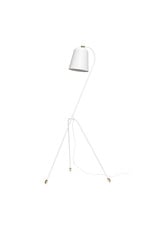 Hubsch A/S Floor Lamp, Metal White/Brass