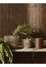 FERM LIVING Ceramic Basket - Large - Cashmere