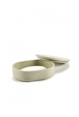 Serax Potje met deksel ovaal Cose S L10,2xB7xH3,3cm Beige