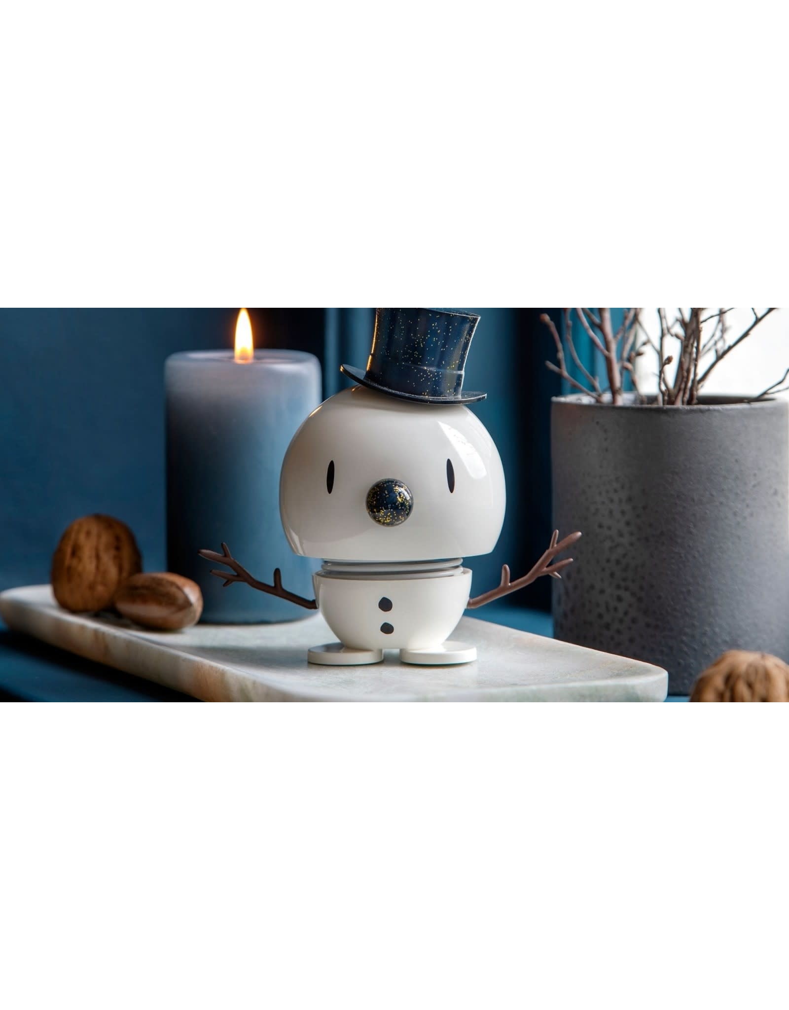 Hoptimist Medium Snowman White/Blue