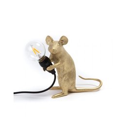 Seletti Mouse Lamp Mac Gold