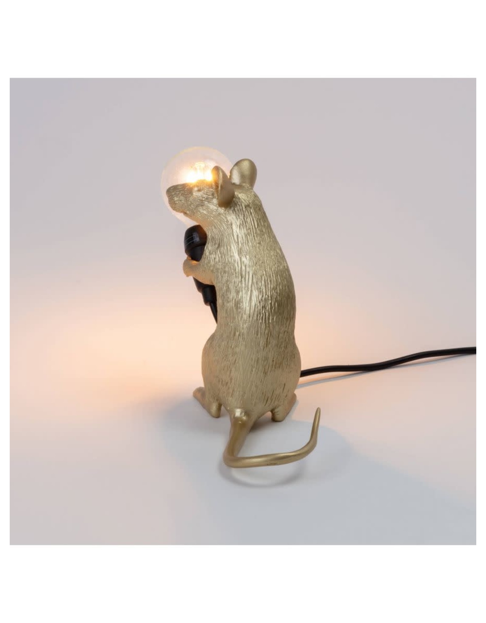 Seletti Mouse Lamp Mac Gold