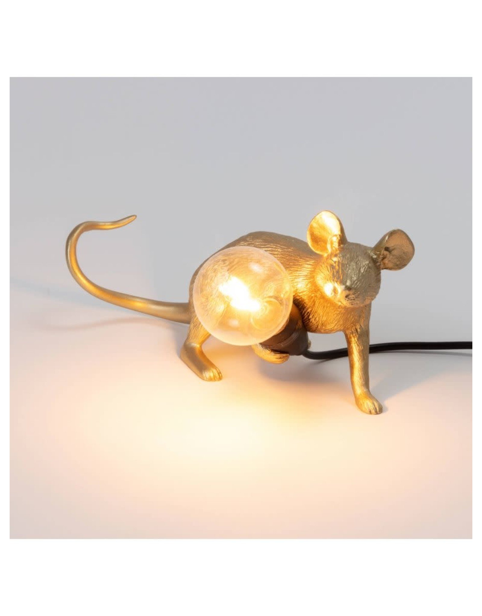 Seletti Mouse lamp Lop Gold