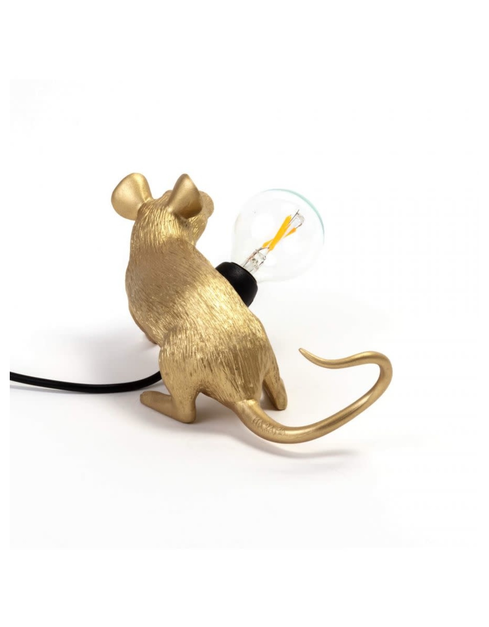 Seletti Mouse lamp Lop Gold