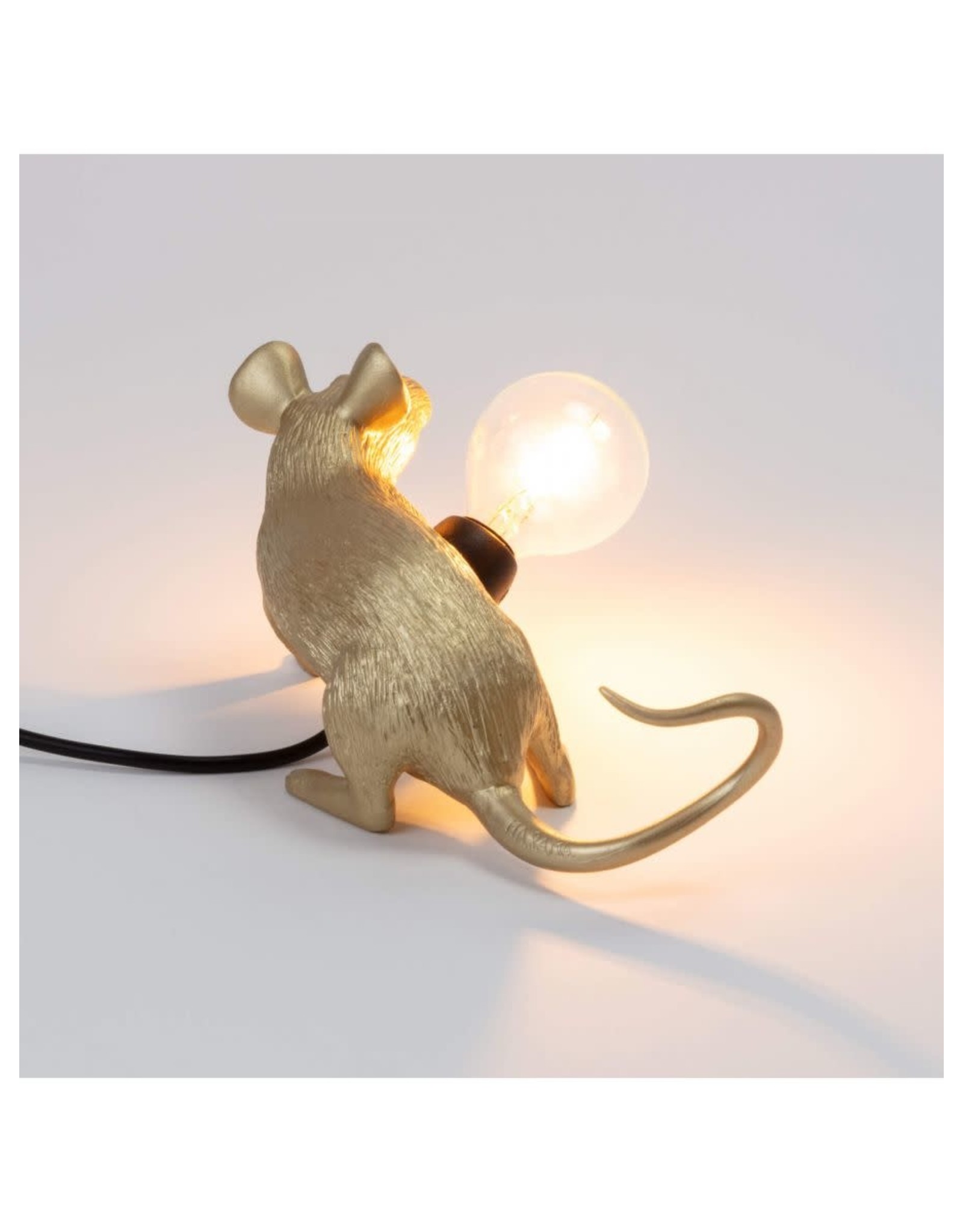 Seletti Mouse lamp Lop Gold