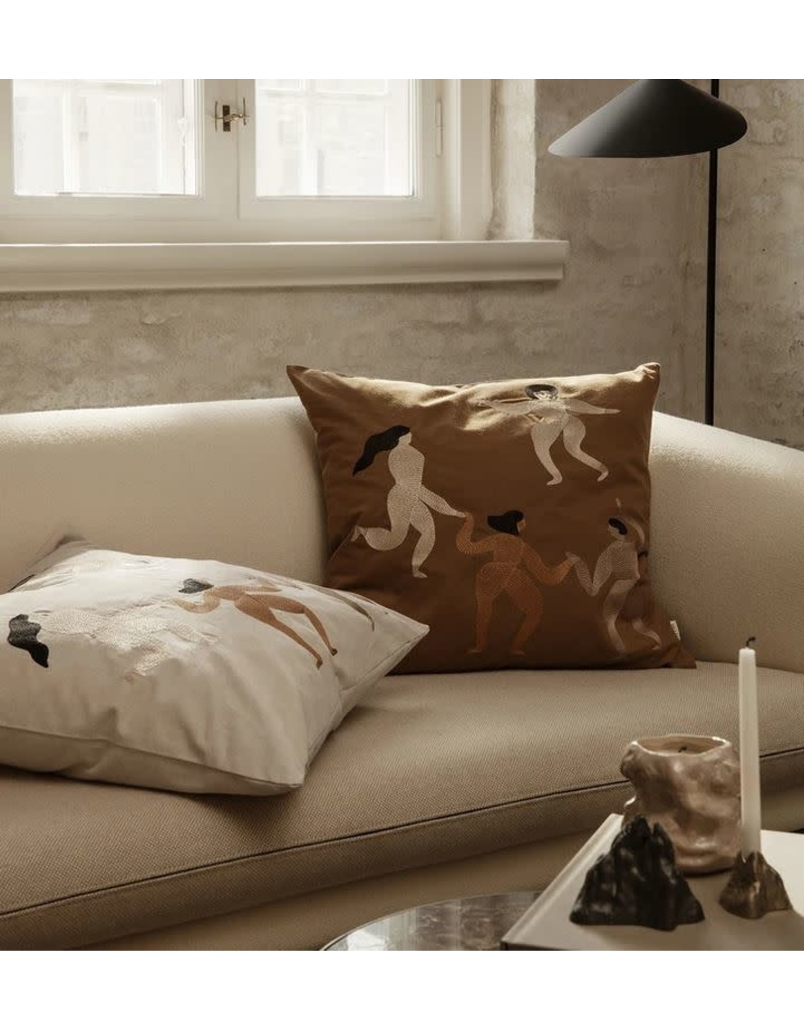 FERM LIVING Free Cushion - Sugar Kelp - 50x50cm