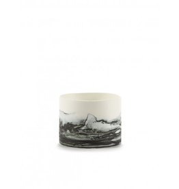 Serax NV TEALIGHT HOLDER °3 WHITE/BLACK COCOONING