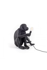 Seletti The Monkey Lamp Black Sitting Version