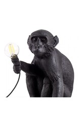 Seletti The Monkey Lamp Black Sitting Version