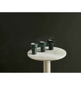 Como Candle Holder Forest Green Marble