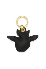 Bee Key Chain - Printed Genuine Padded Leather Key Ring