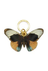 Butterfly Key Chain - Printed 100% Leather - Dusk