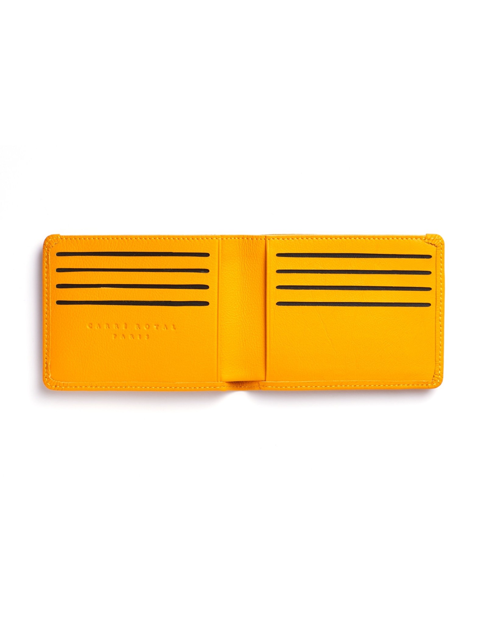 Portefeuille jaune avec élastique