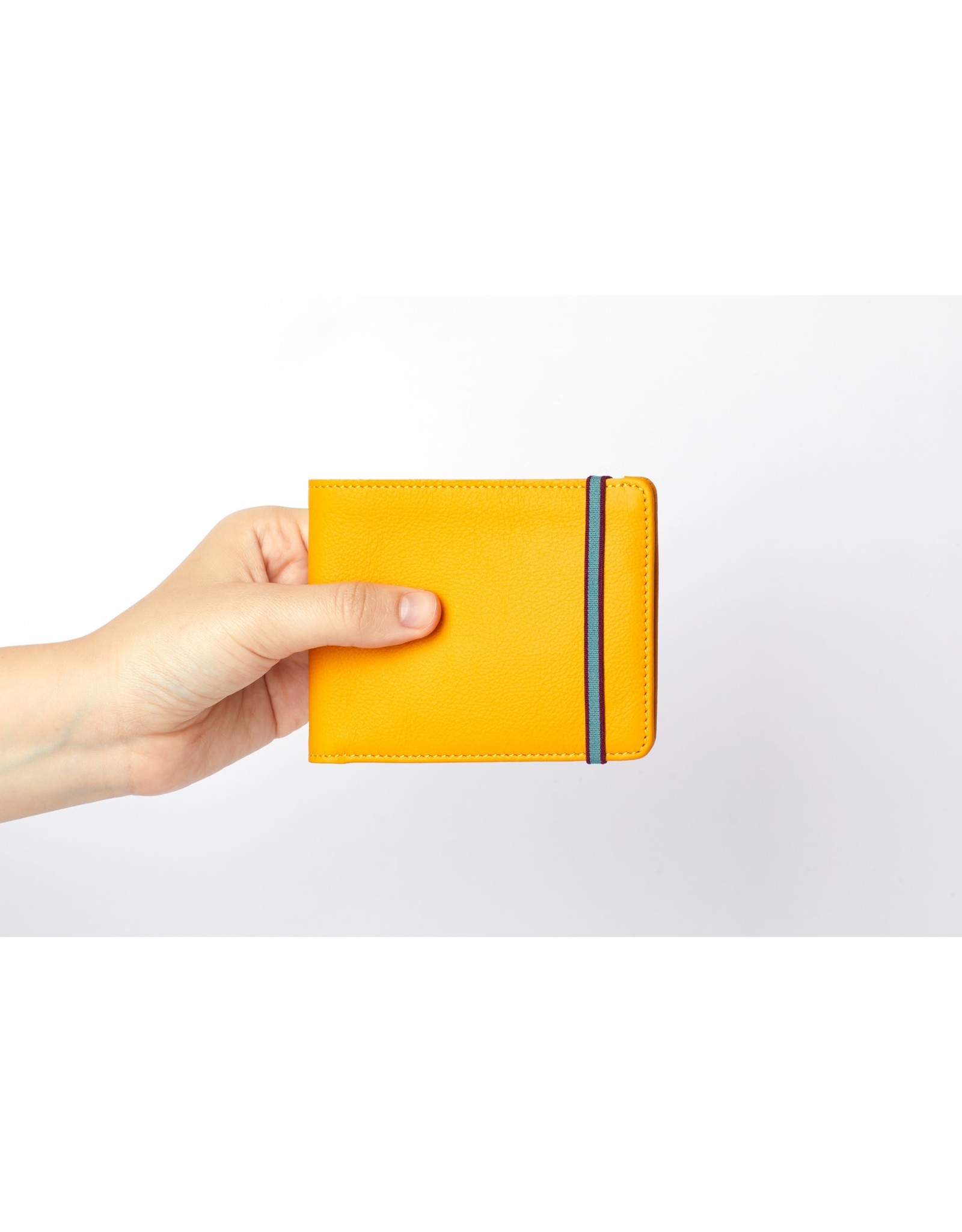 Yellow Wallet with elastic