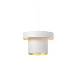 Artek A201 Pendant Light / EU  White, Ring Brass-Plated