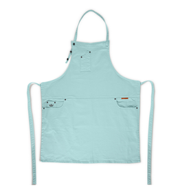 Dutchdeluxes Apron 5 pockets Slim Fit - Organice Cotton - Azure