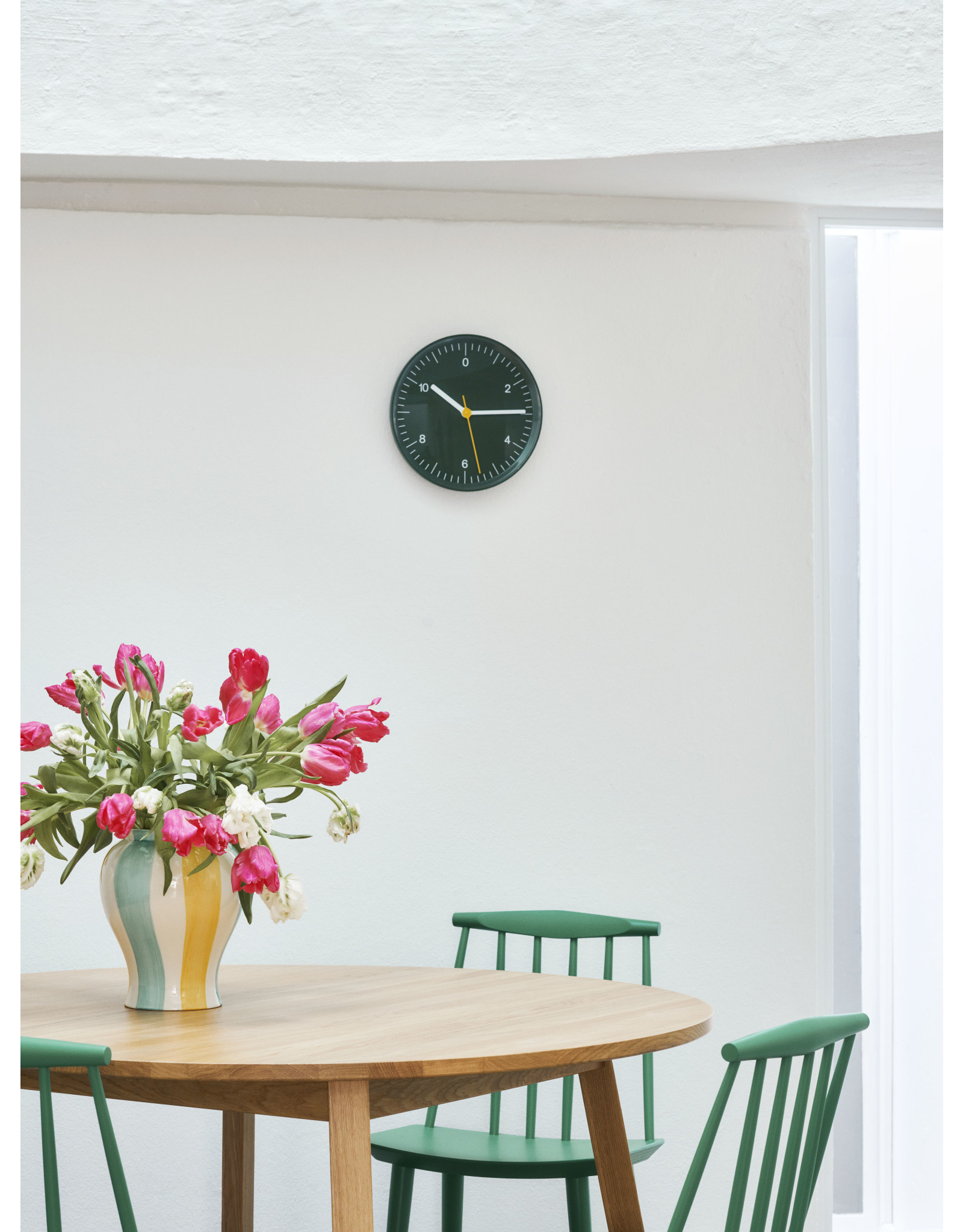 HAY Wall Clock-Green