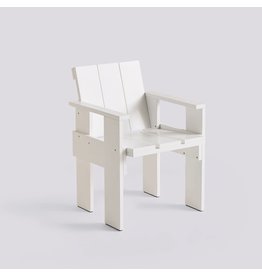 HAY Crate Dining Chair-White water-based lacquered pinewood