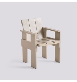 HAY Crate Dining Chair-London fog water-based lacquered pinewood