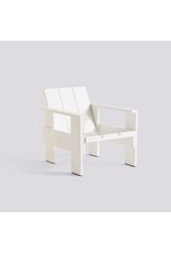 HAY Crate Lounge Chair-White water-based lacquered pinewood