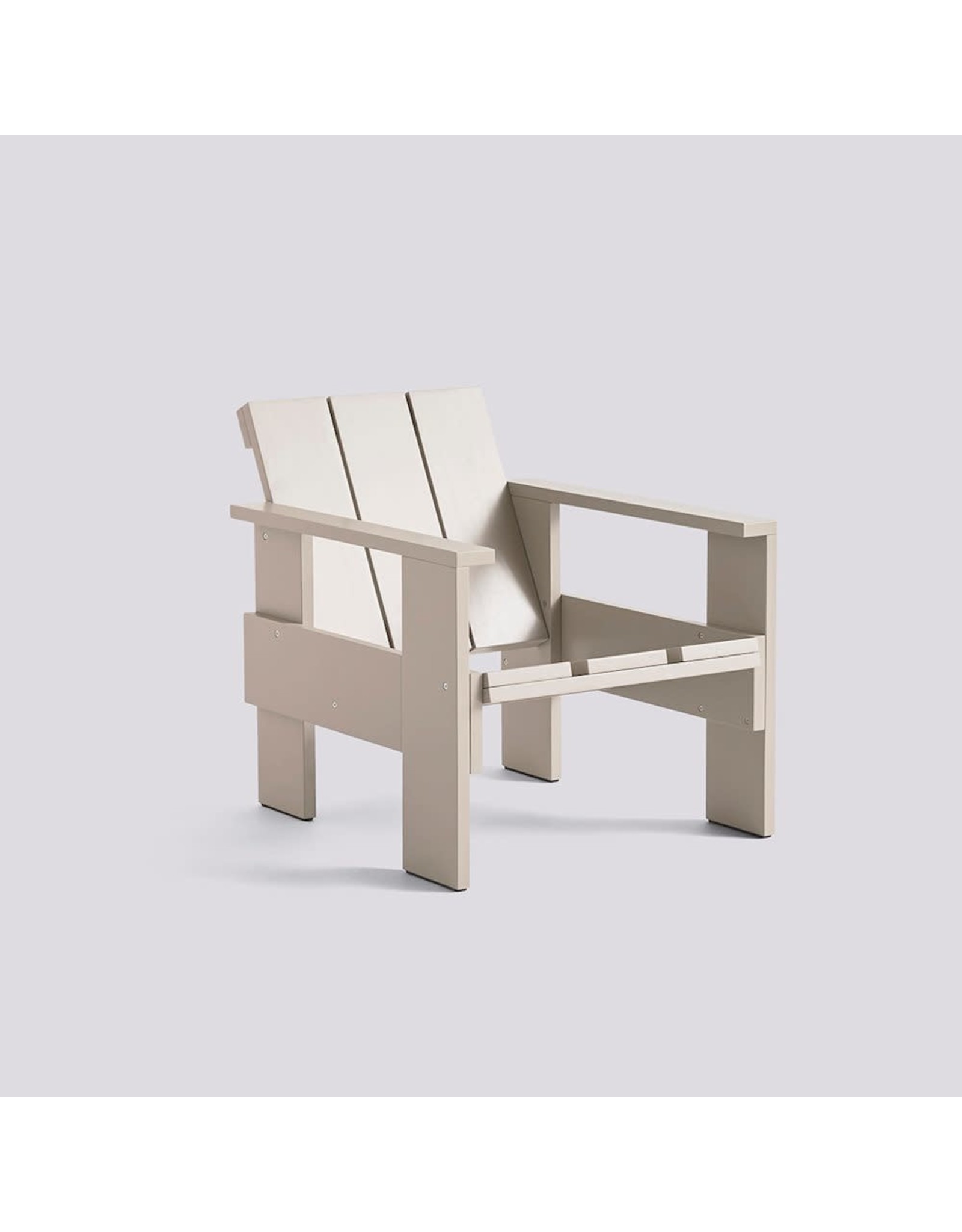 HAY Crate Lounge Chair-London fog water-based lacquered pinewood