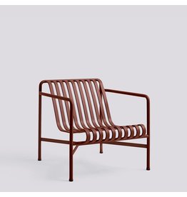 HAY Palissade Lounge Chair Low-Iron red powder coated steel