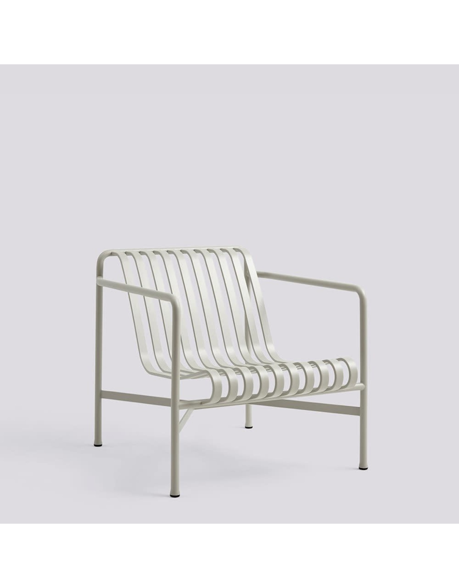 HAY Palissade Lounge Chair Low-Sky grey powder coated steel