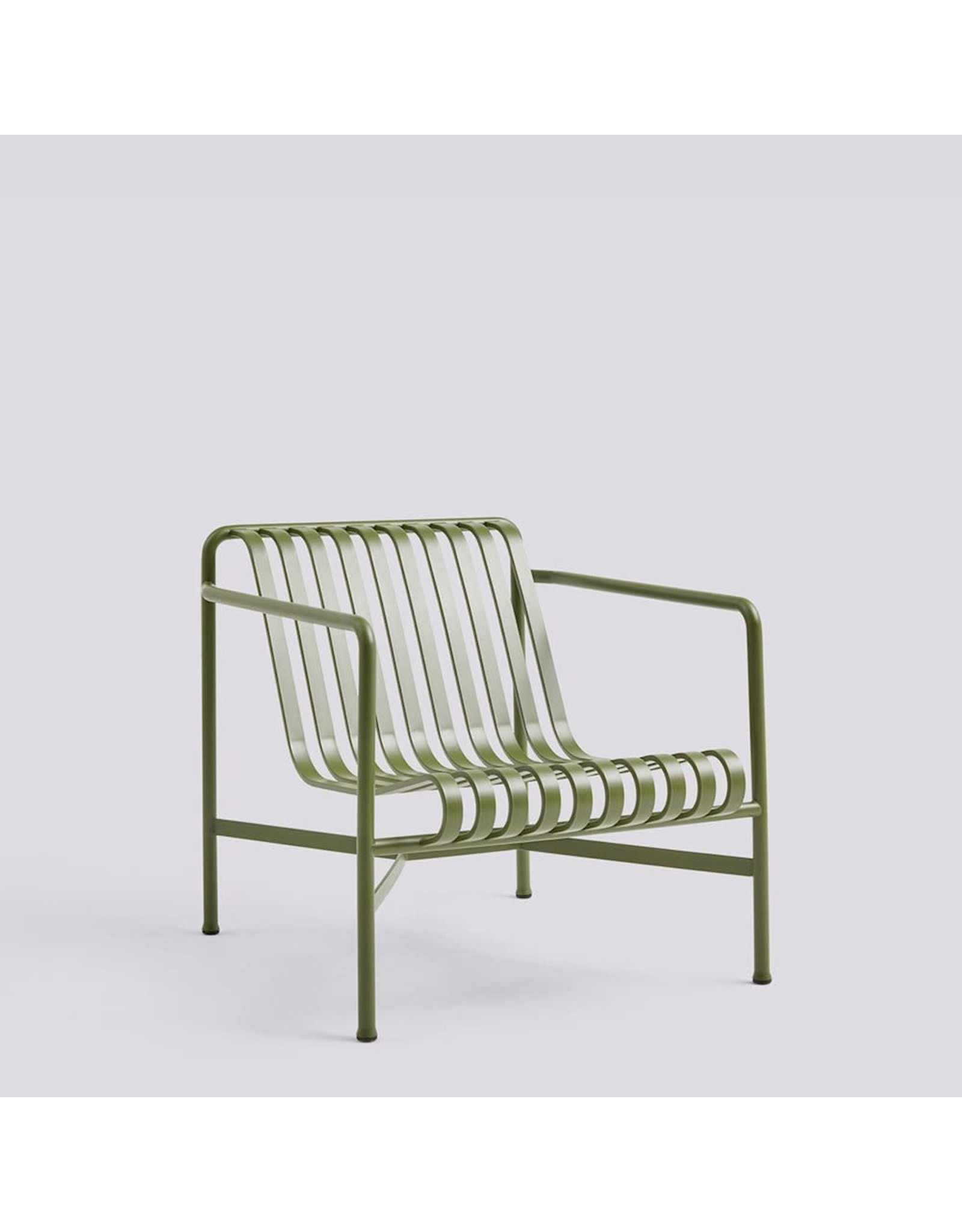 HAY Palissade Lounge Chair Low-Olive powder coated steel