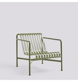 HAY Palissade Lounge Chair Low-Olive powder coated steel