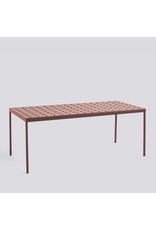 HAY BALCONY TABLE-L190 X W87 X H74 4 LEGS-IRON RED POWDER COATED STEEL