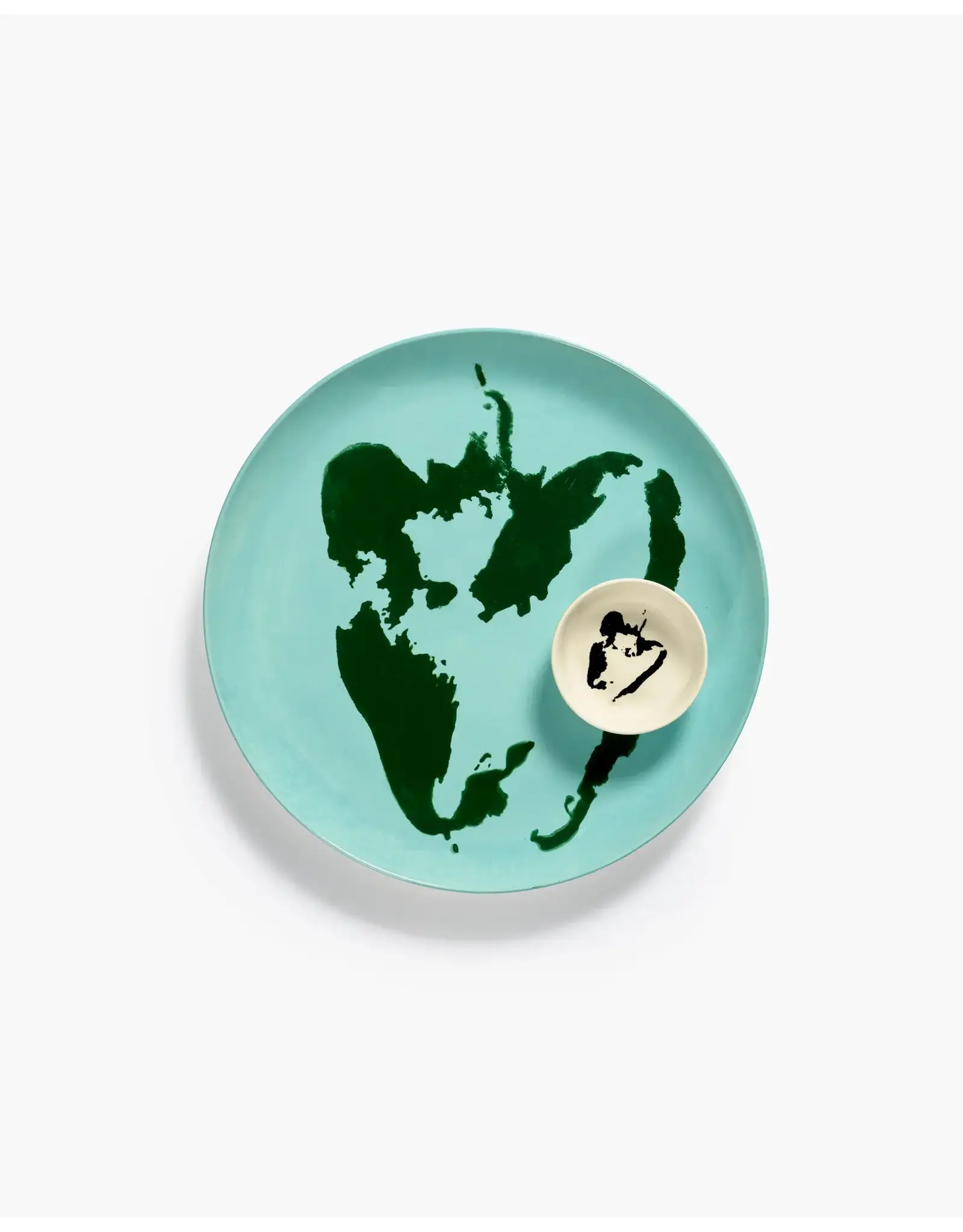 Serax Plate L Azuur Pepper  Green Feast