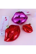 Bisous Lips Christmas Ornament L