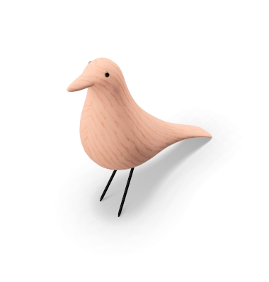 置物 Eames House Bird White(Vitra) Housebird Eames house wooden ornament