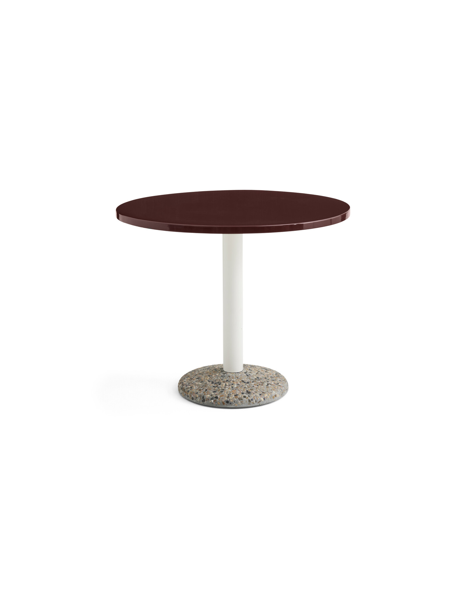 HAY Ceramic Table-Ø90-Bordeaux