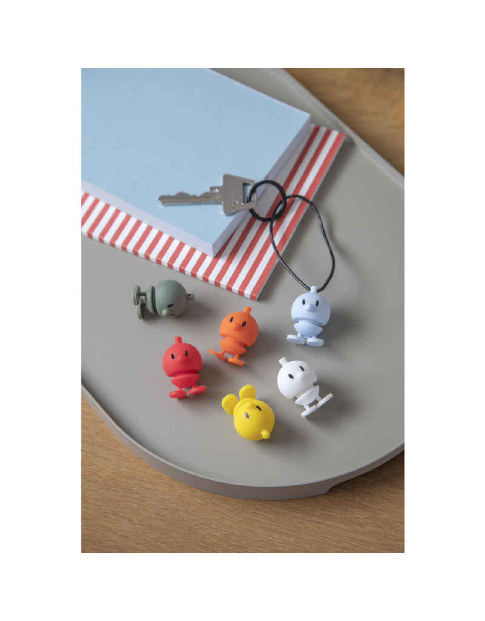 Hoptimist Keychain Bumble White