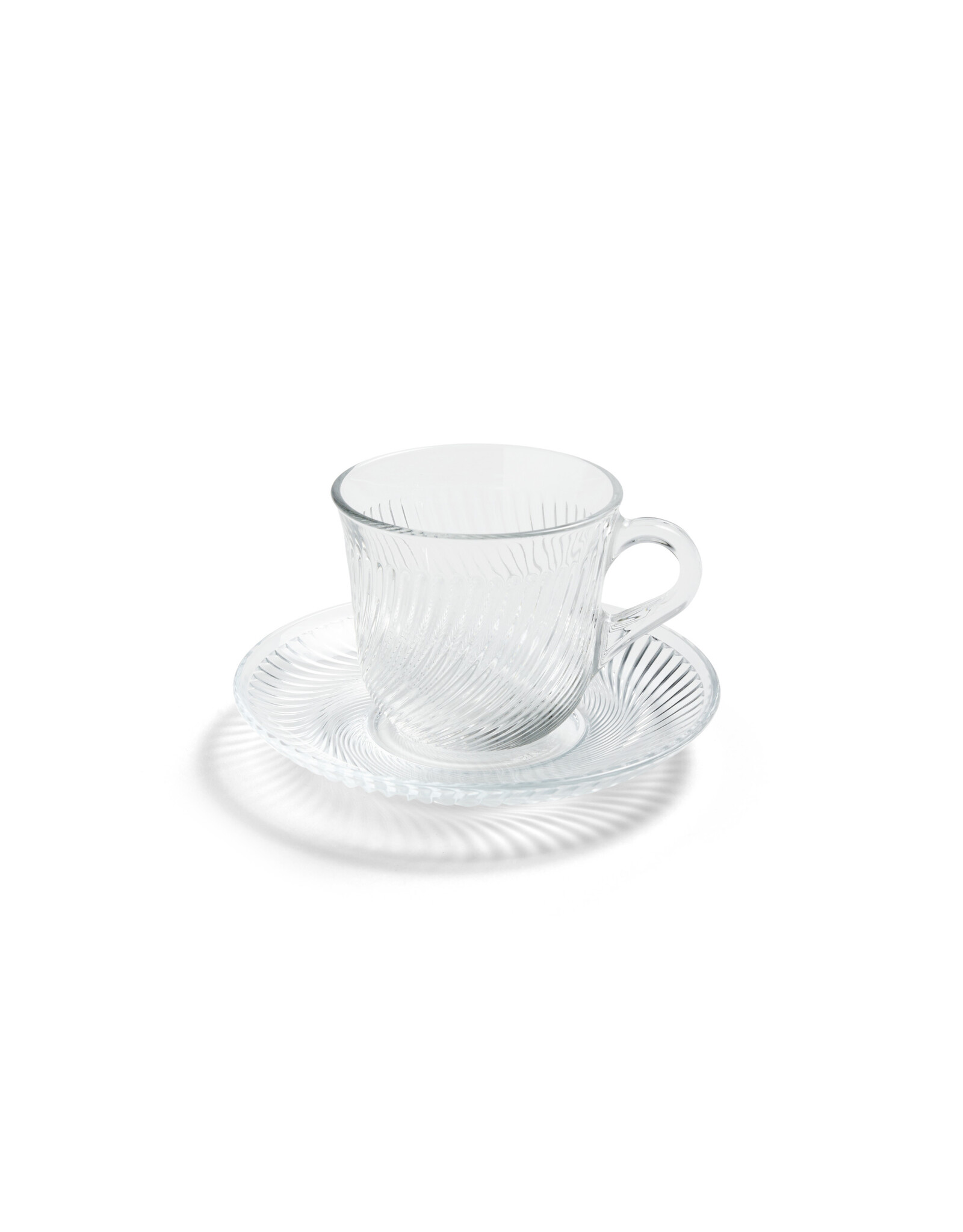 HAY Pirouette Cup and Saucer-Clear