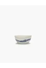 Serax NV Small Bowls White + Swirl-Stripes-Blue